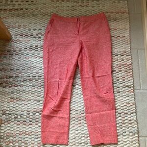 Boden Linen Pants Size 6R Pink or Coral